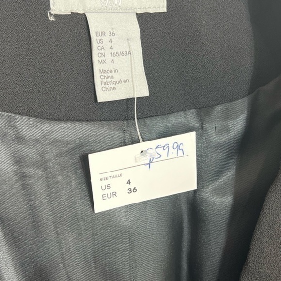 H&M black jumpsuit size 4 - Picture 8 of 9
